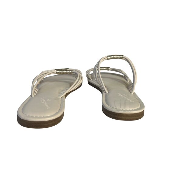 Universal Thread Strappy Slide Sandals Womens Size 9 Cream Summer - Picture 4 of 8